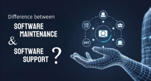difference between software maintenance and support